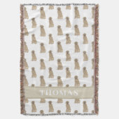 Personalisiert Golden Retriever Decke (Vorderseite Vertikal)