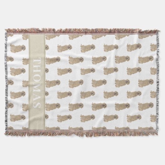 Personalisiert Golden Retriever Decke (Vorderseite)