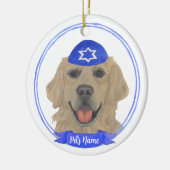 Personalisiert Golden Retriever Dog Hanukkah Keramik Ornament (Links)