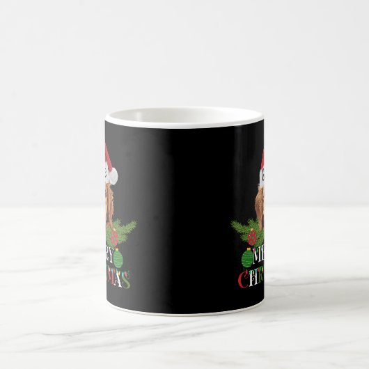 Personalisiert Golden Retriever Frohe Weihnachten Kaffeetasse (Mittel)