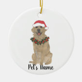 Personalisiert Golden Retriever Keramik Keramik Ornament (Vorne)