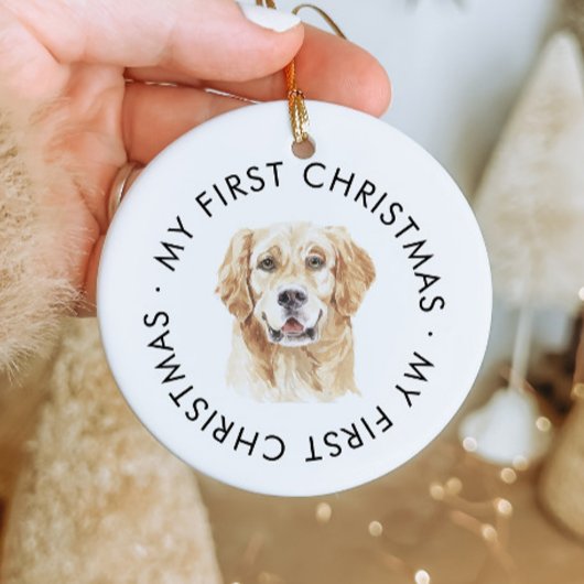 Personalisiert Golden Retriever Keramik Ornament