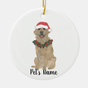 Personalisiert Golden Retriever Keramik Ornament