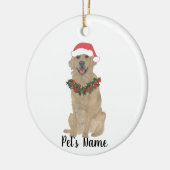 Personalisiert Golden Retriever Keramik Ornament (Links)