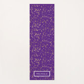 Personalisiert Golden Stars Yoga Mat Yogamatte (Vorderseite)