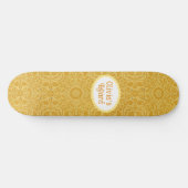 Personalisiert-Golden Yellow Skateboard (Horizontal)