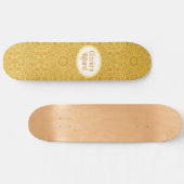Personalisiert-Golden Yellow Skateboard (Horizontal)