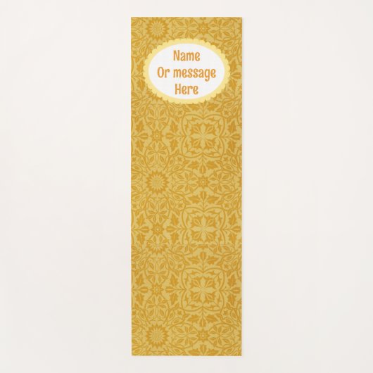 Personalisiert Golden Yellow William Morris Yogamatte (Vorderseite)
