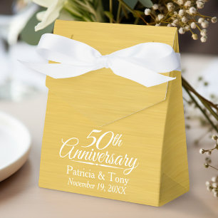 personalisiert Golden zum 50. Jahrestag der Hochze Geschenkschachtel