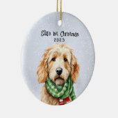 Personalisiert Goldendoodle Keramik Ornament (Rechts)