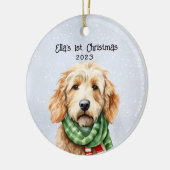 Personalisiert Goldendoodle Keramik Ornament (Links)