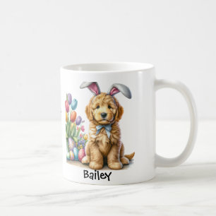 Personalisiert Goldendoodle Osterhase/Frühjahr Tas Kaffeetasse