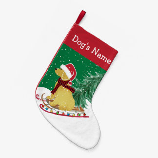 Personalisiert Goldendoodle Weihnachtsschnee Schli Kleiner Weihnachtsstrumpf