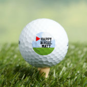 Personalisiert Golf Birthday Collectible Golfball (Insitu T-Shirt)