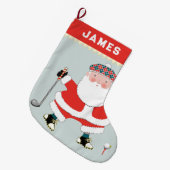 Personalisiert Golf Grosser Strumpf Großer Weihnachtsstrumpf (Vorderansicht (hängend))