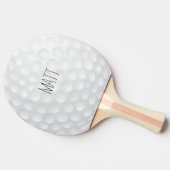 Personalisiert Golf Lodge Tischtennis Schläger (Seitenansicht)