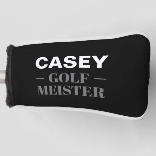 Personalisiert Golf Meister Funny Golf Headcover (Vorderseite)