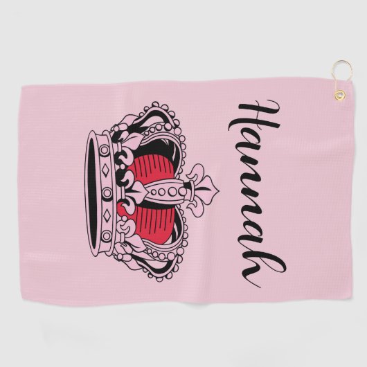 Personalisiert Golf Queen Golfhandtuch (Horizontal)