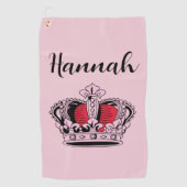 Personalisiert Golf Queen Golfhandtuch (Vorderseite)