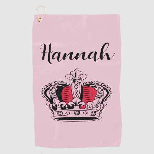 Personalisiert Golf Queen Golfhandtuch (Vorderseite)