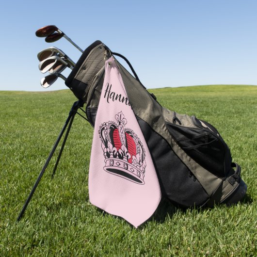 Personalisiert Golf Queen Golfhandtuch (Gras)