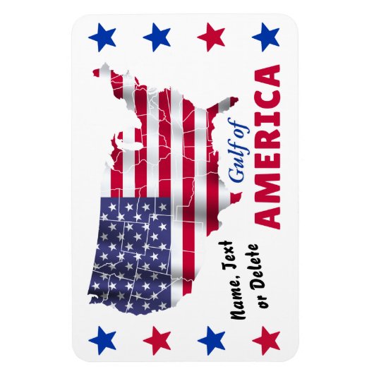 Personalisiert, GOLF VON AMERIKA, Patriotisches Ma Magnet (Vertikal)