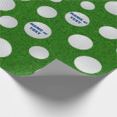 Personalisiert, Golf Wrapping Paper für ihn oder s Geschenkpapier (Ecke)