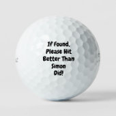 personalisiert golfball (Vorderseite)
