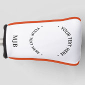 Personalisiert Golfer Custom Foto Putter Monogramm Golf Headcover (Vorderseite)