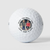 Personalisiert Golfer Modernes Niedliches Foto Golfball (Vorderseite)