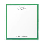 Personalisiert Golfer Notizblock (Vorderseite)