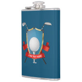 Personalisiert Golfers Vinyl-Wrapped Flask Flachmann (Links)