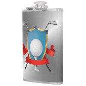Personalisiert Golfers Vinyl-Wrapped Flask Flachmann (Links)