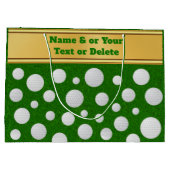 Personalisiert, Golfgeschenktasche, Golfbälle Große Geschenktüte (Rückseite)