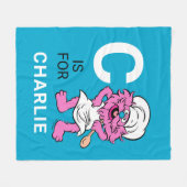 Personalisiert Gonger Fleecedecke (Vorderseite (Horizontal))