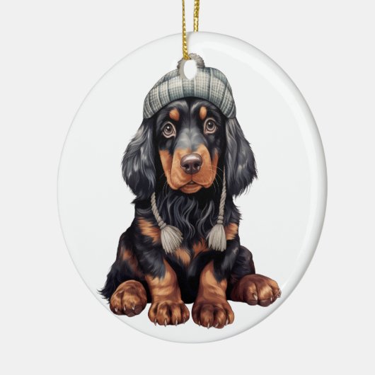 Personalisiert Gordon Setter Dog Keramik Ornament (Links)
