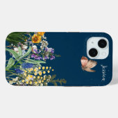 Personalisiert Gorgeious Watercolor "Mitternacht" Case-Mate iPhone Hülle (Rückseite (Horizontal))