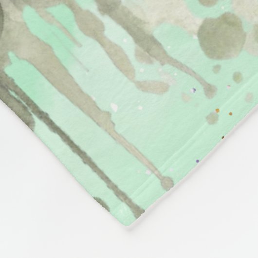 Personalisiert Gorilla Chimpanze Jungle Monogram Fleecedecke (Ecke)