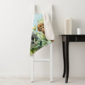 Personalisiert Gorilla Chimpanze Jungle Monogram Sherpadecke (Beispiel)