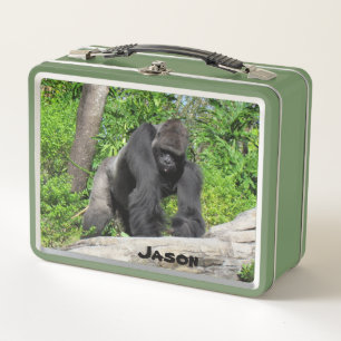 Personalisiert Gorilla Lunchbox