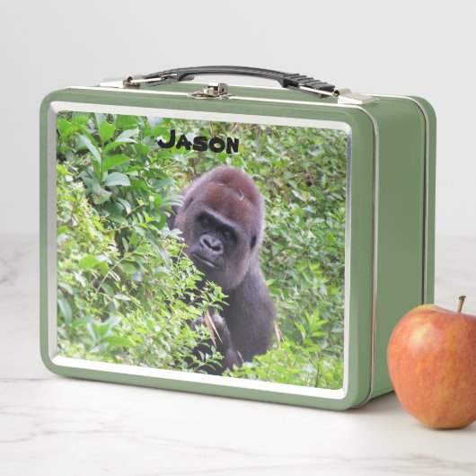 Personalisiert Gorilla Metall Brotdose (Beispiel)