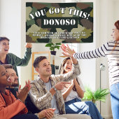 Personalisiert Got du das! Boot Camp Farewell Camo Banner