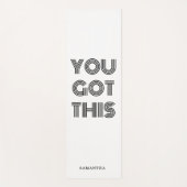 Personalisiert GOT DU DIES Motivierend Yogamatte (Vorderseite)