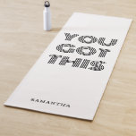 Personalisiert GOT DU DIES Motivierend Yogamatte<br><div class="desc">Personalisiert GOT DU DIES Motivierend</div>