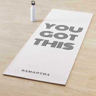 Personalisiert GOT DU DIES Motivierend Yogamatte