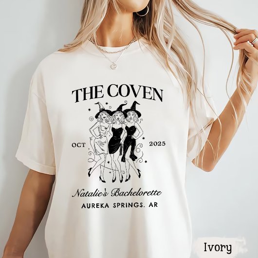 Personalisiert Goth Bachelorette Halloween-Party T-Shirt