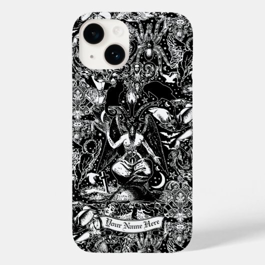 Personalisiert Goth Baphomet Satanic Gothic Case (Rückseite)