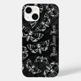 Personalisiert Goth Death Head Hawk Moth Gothic Case-Mate iPhone 14 Hülle