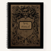 Personalisiert Gothic Earth Man Spiral Notebook Notizblock (Vorderseite)