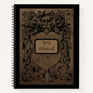 Personalisiert Gothic Earth Man Spiral Notebook Notizblock
